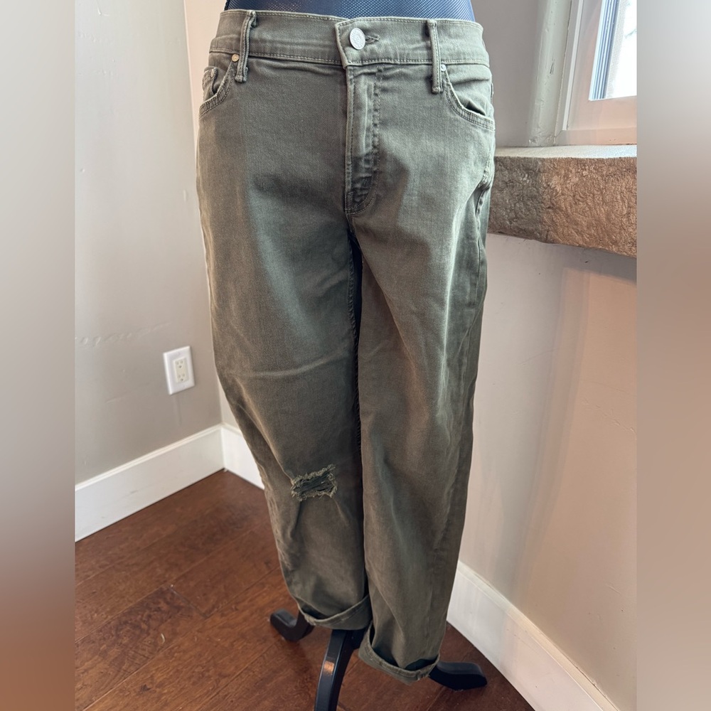 MOTHER - Mother The Dropout/Blow Out Distressed Ankle Jeans Women's Size 27